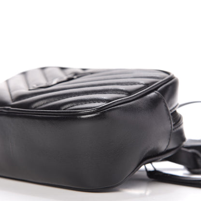 Saint Laurent Calfskin Matelasse Monogram Lou Belt Bag Black 7 of 11