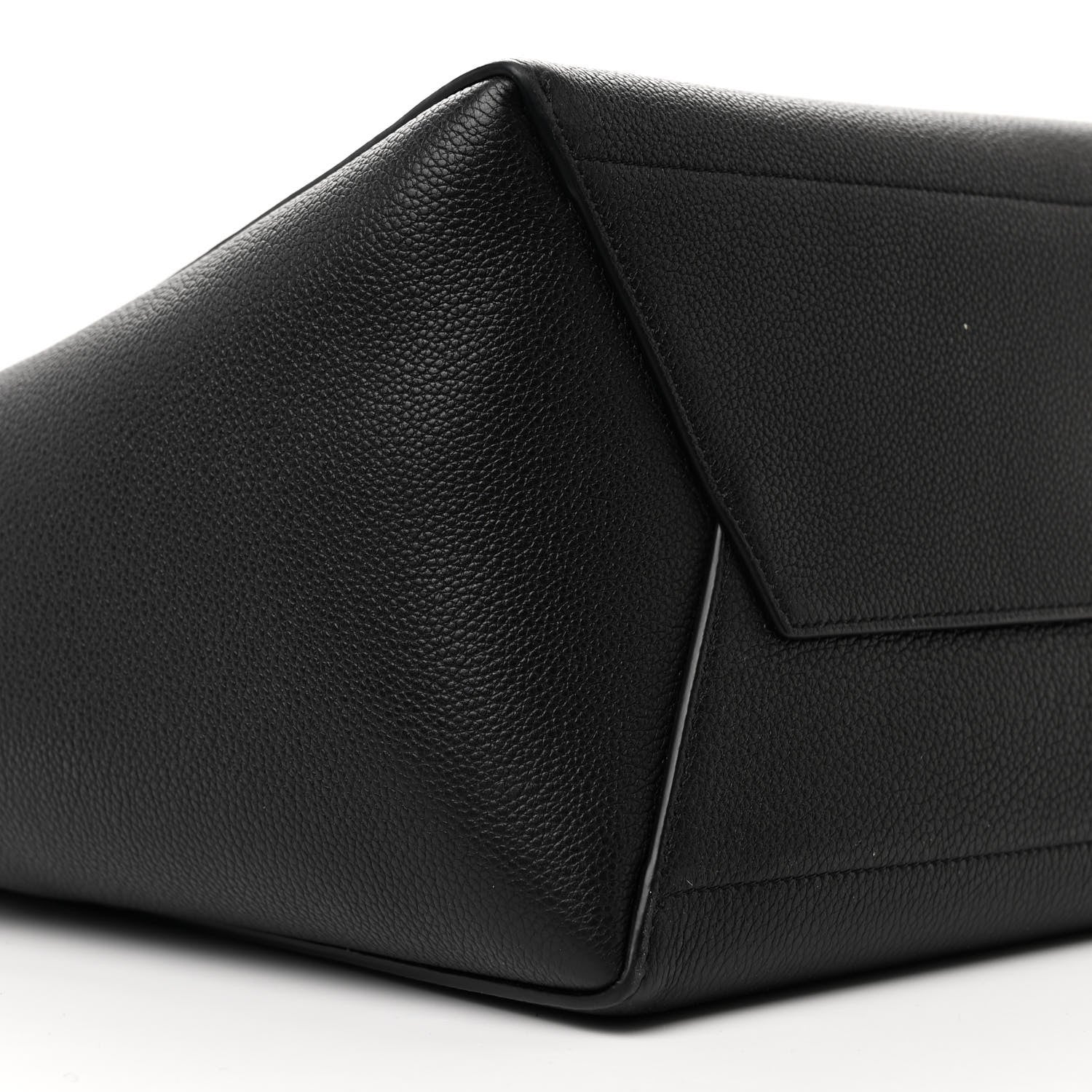 Celine Soft Grained Calfskin Sangle Bucket Bag Black 10 of 13