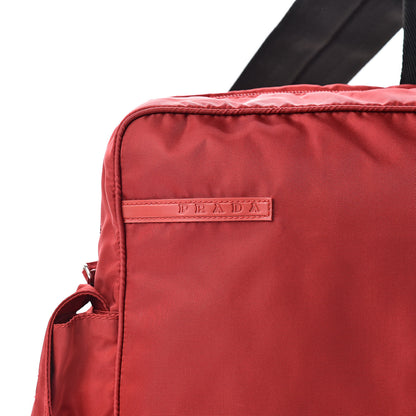 Prada Tessuto Nylon Vela Sport Sling Backpack Cherry 8 of 10