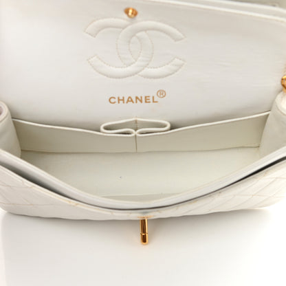 Chanel Lambskin Quilted Small Double Flap White 5 of 25