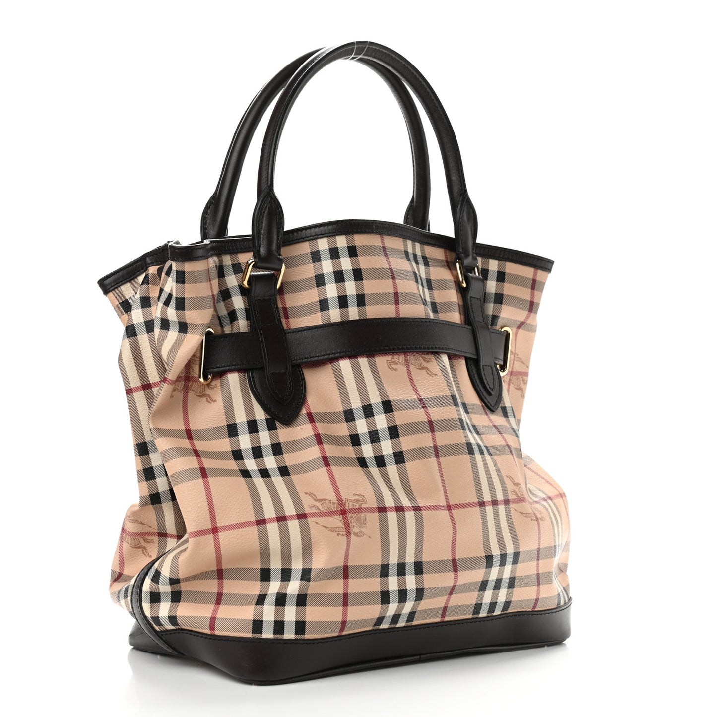 Haymarket Check Medium Golderton Tote Chocolate