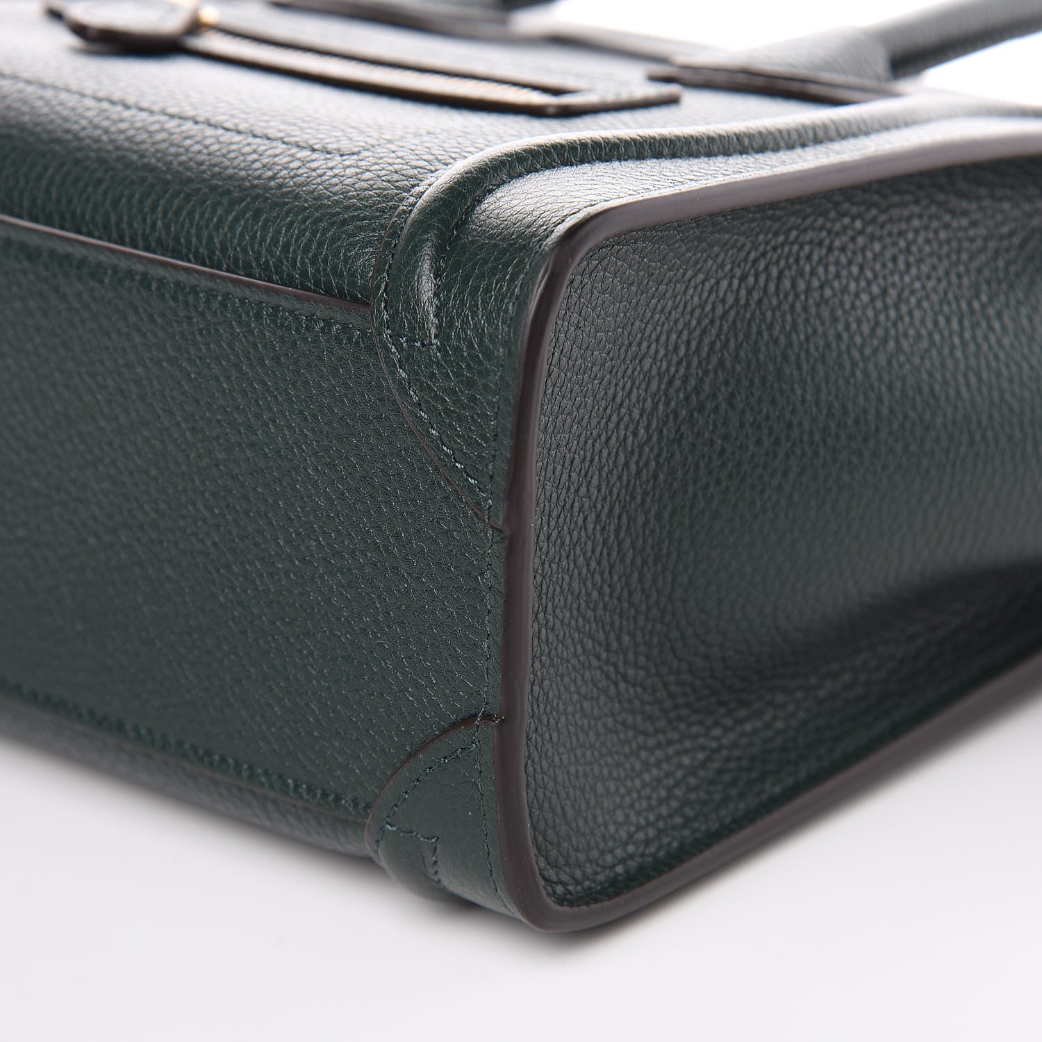 Celine Drummed Calfskin Nano Luggage Amazone 9 of 10