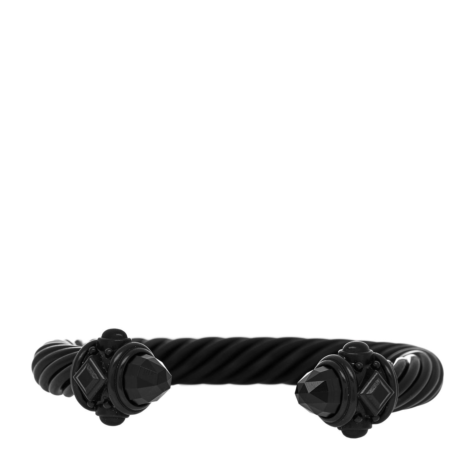 David Yurman Aluminum 10mm Renaissance Cable Bracelet Black 1 of 5