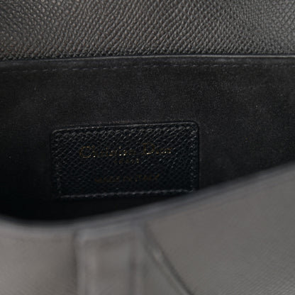 Christian Dior Grained Calfskin Mini Saddle Bag Black 6 of 9