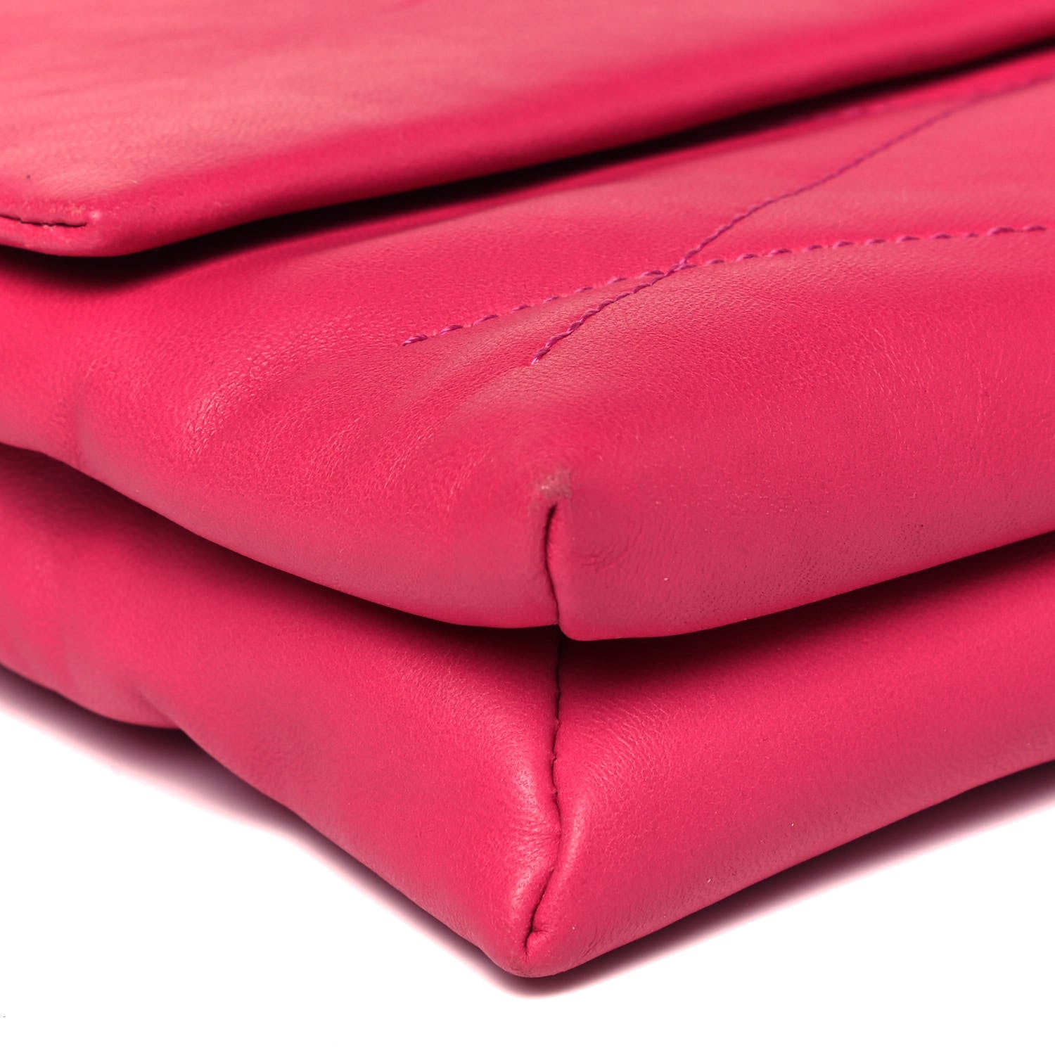 Lanvin Lambskin Quilted Mini Sugar Flap Shoulder Bag Fuchsia 8 of 9