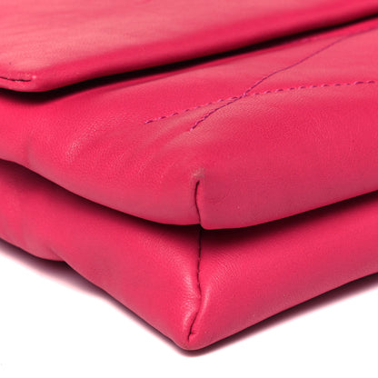 Lanvin Lambskin Quilted Mini Sugar Flap Shoulder Bag Fuchsia 8 of 9