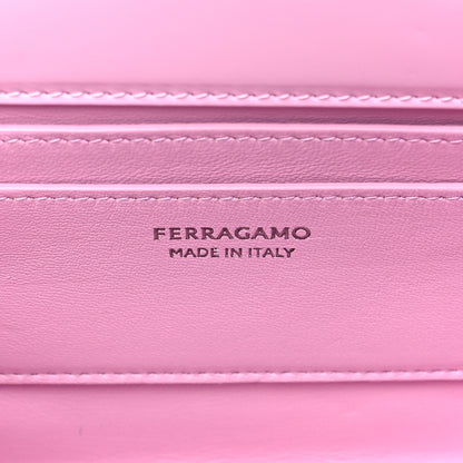 Salvatore Ferragamo Brushed Calfskin Mini Wanda Top Handle Bag Bubble Gum 6 of 8