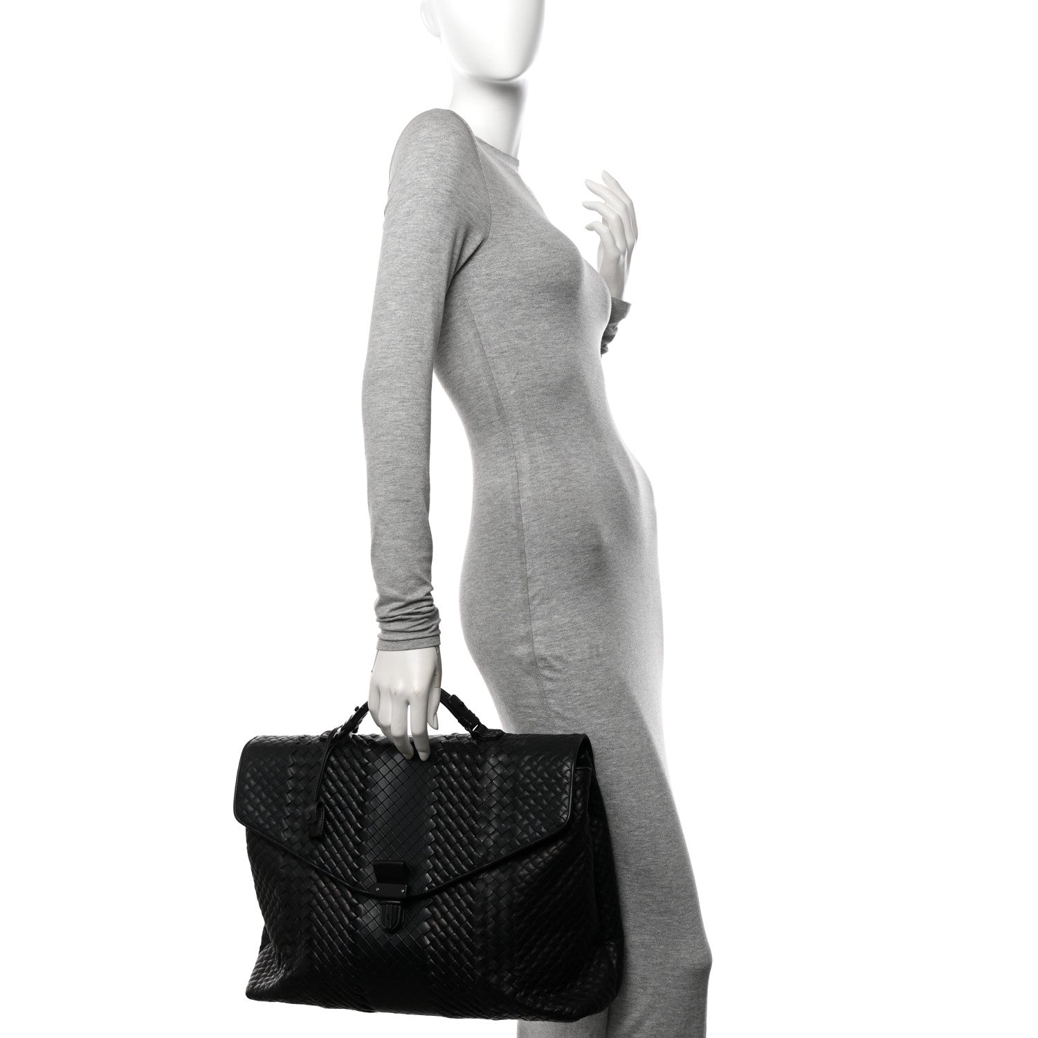 Bottega Veneta Intrecciato VN Briefcase Black 2 of 15