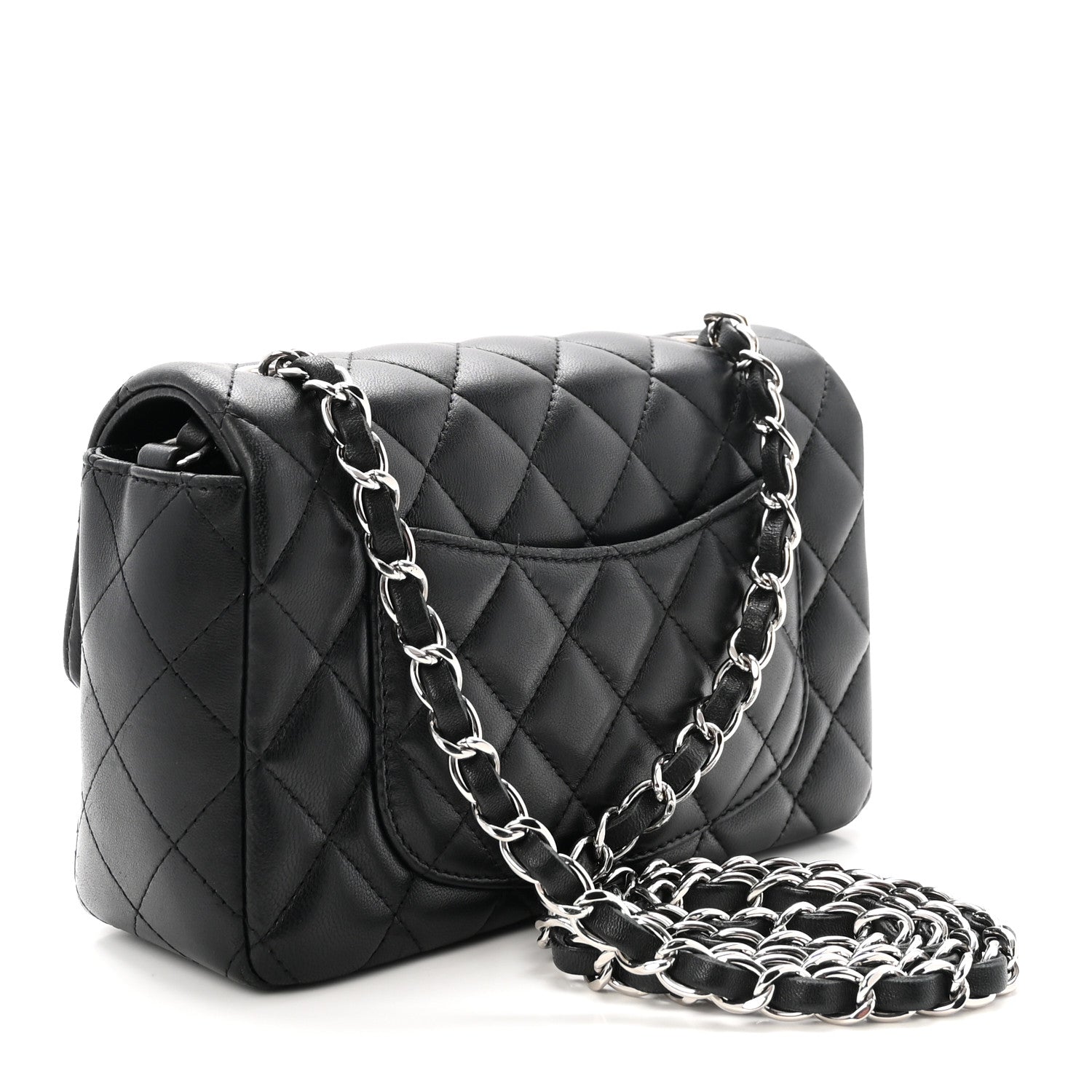Chanel Lambskin Quilted Mini Rectangular Flap 3 of 10