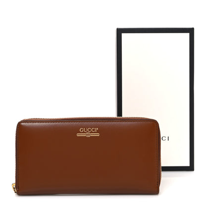 Gucci Plutone Calfskin Logo Zip Around Wallet Cuir 8 of 8