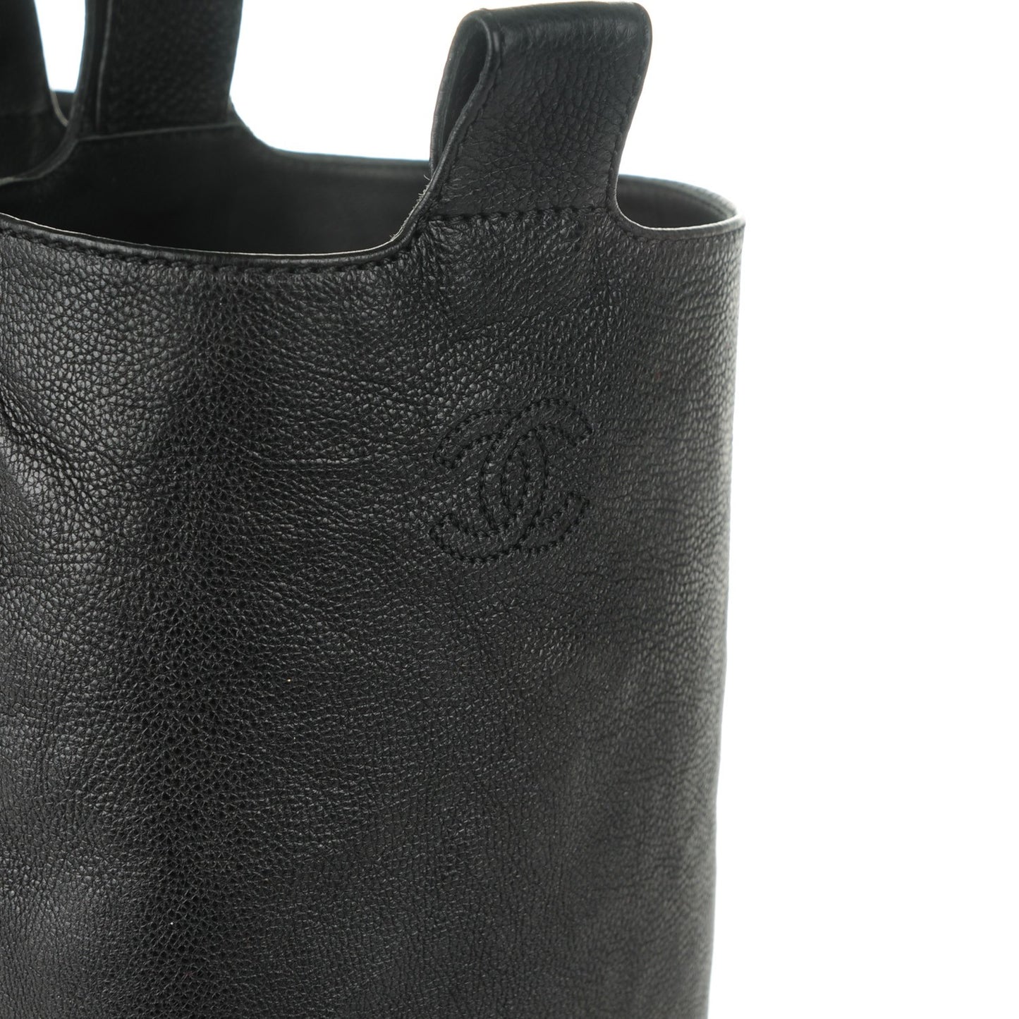 Calfskin Quilted Riding Boots 38.5 Black