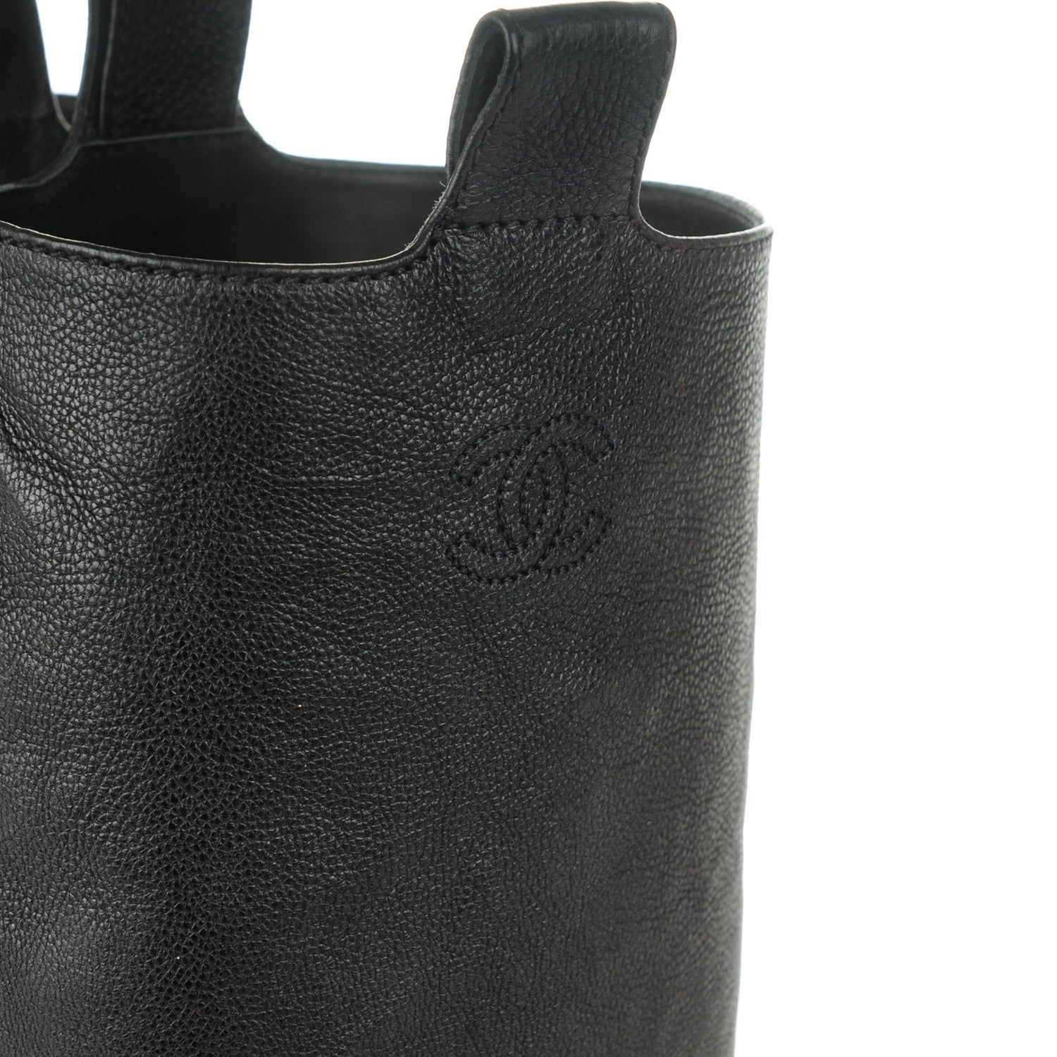 Chanel Calfskin Quilted Riding Boots 38.5 Black 5 of 8