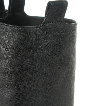 Chanel Calfskin Quilted Riding Boots 38.5 Black 5 of 8