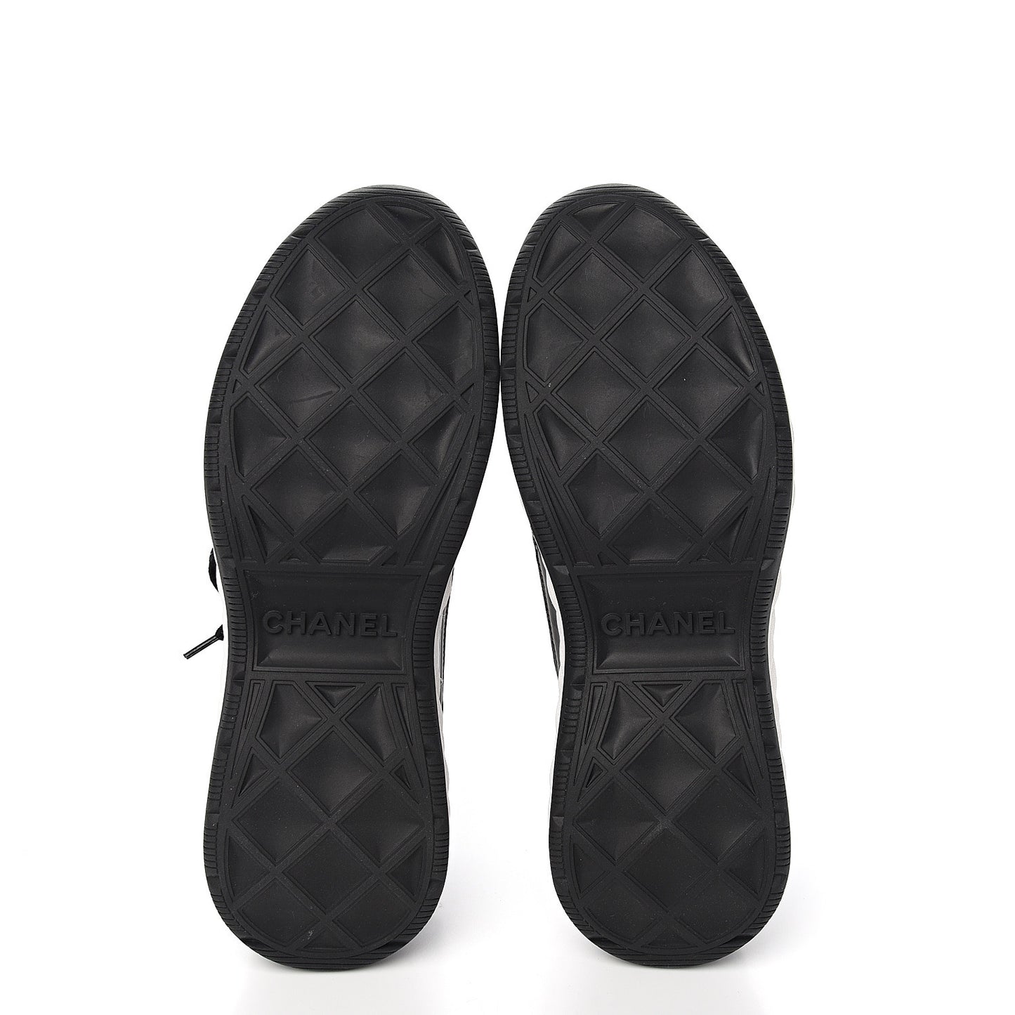 Velvet Calfskin Mixed Fibers CC Sneakers 39 Black