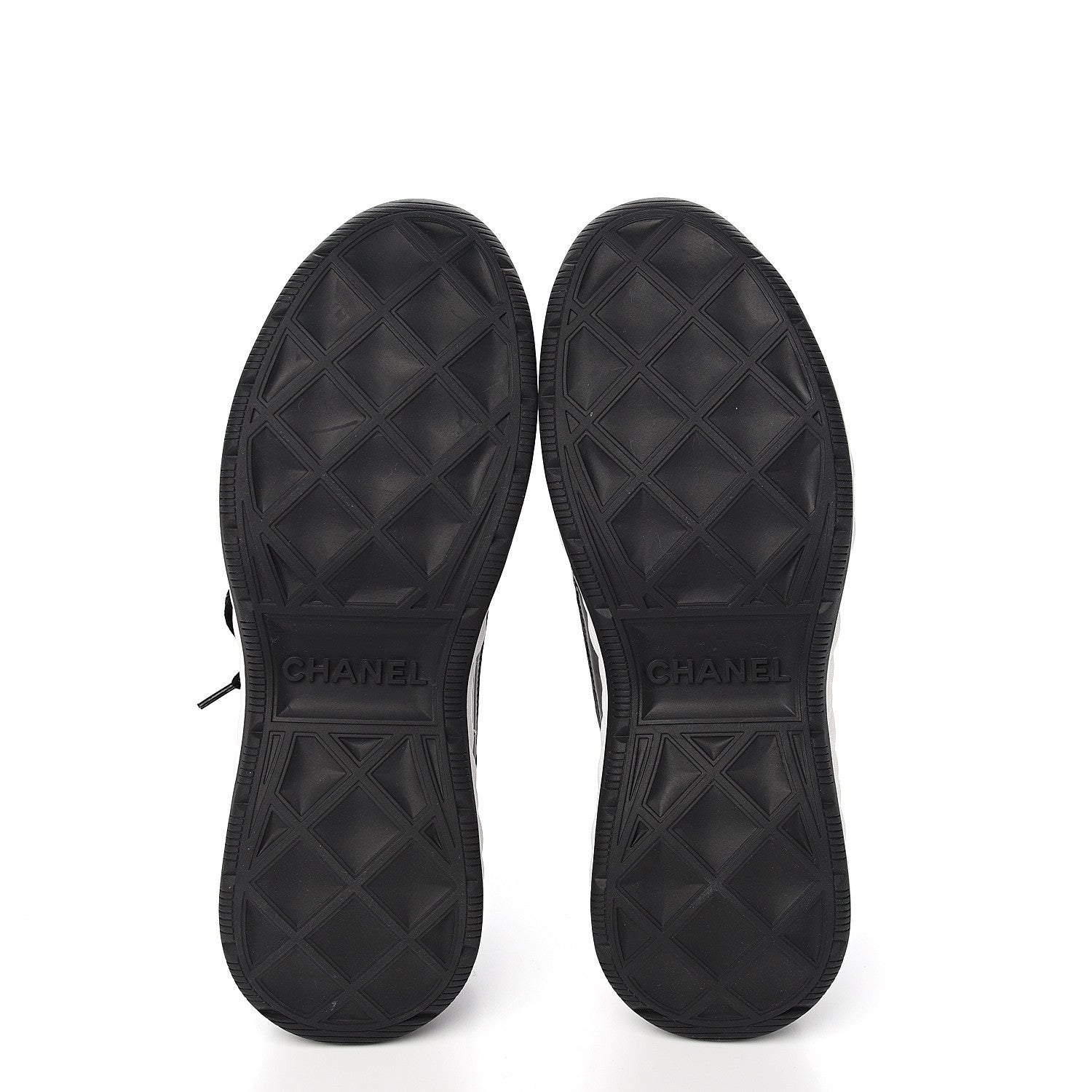 Chanel Velvet Calfskin Mixed Fibers CC Sneakers 39 Black 5 of 9