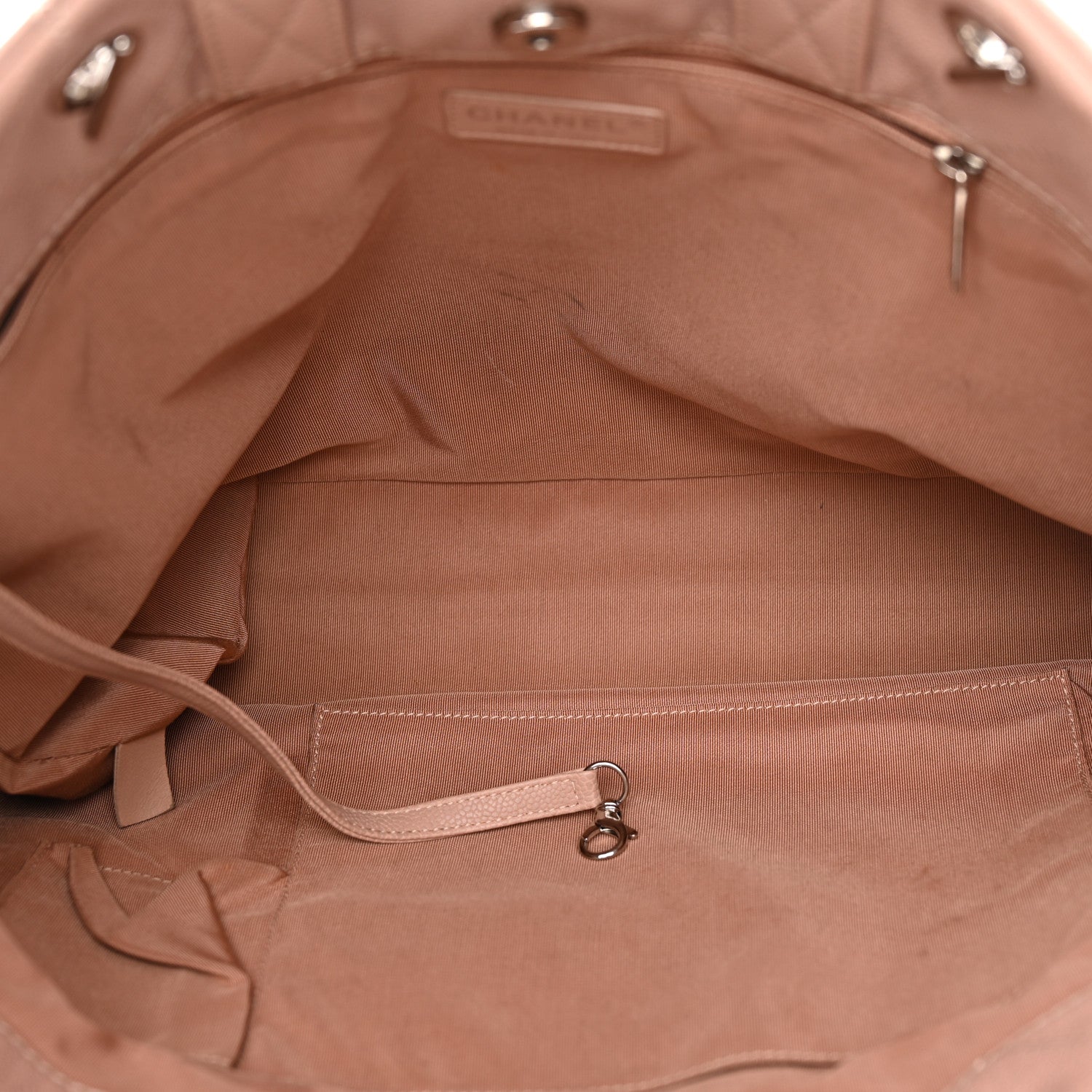 Chanel Caviar Quilted Shopping Tote Pink 5 of 12