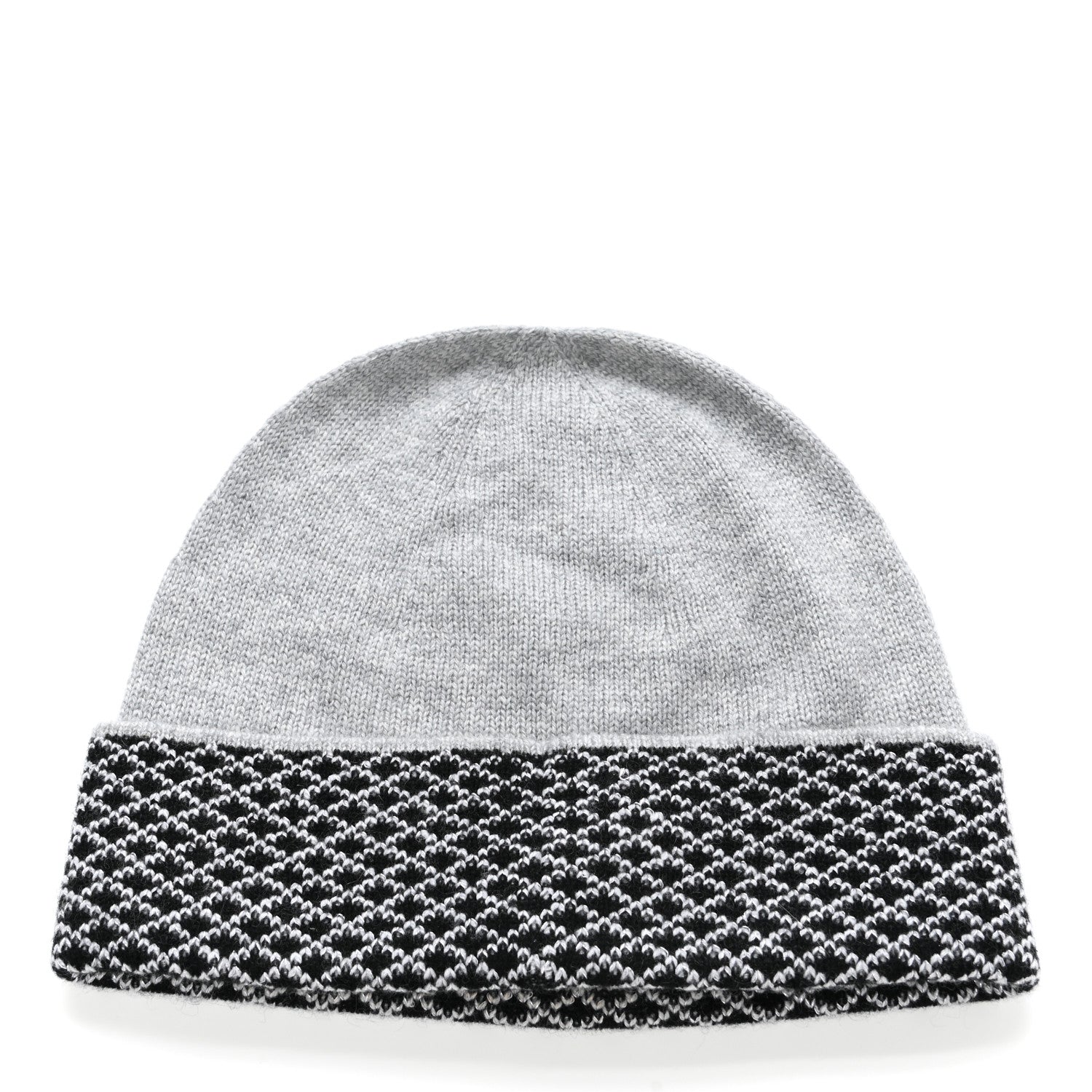 Chanel Cashmere CC Beanie Hat Grey 3 of 5