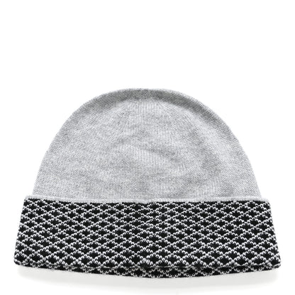 Chanel Cashmere CC Beanie Hat Grey 3 of 5