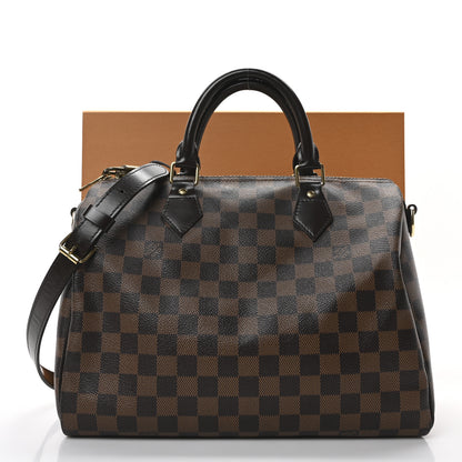 Louis Vuitton Damier Ebene Speedy Bandouliere 30 11 of 11