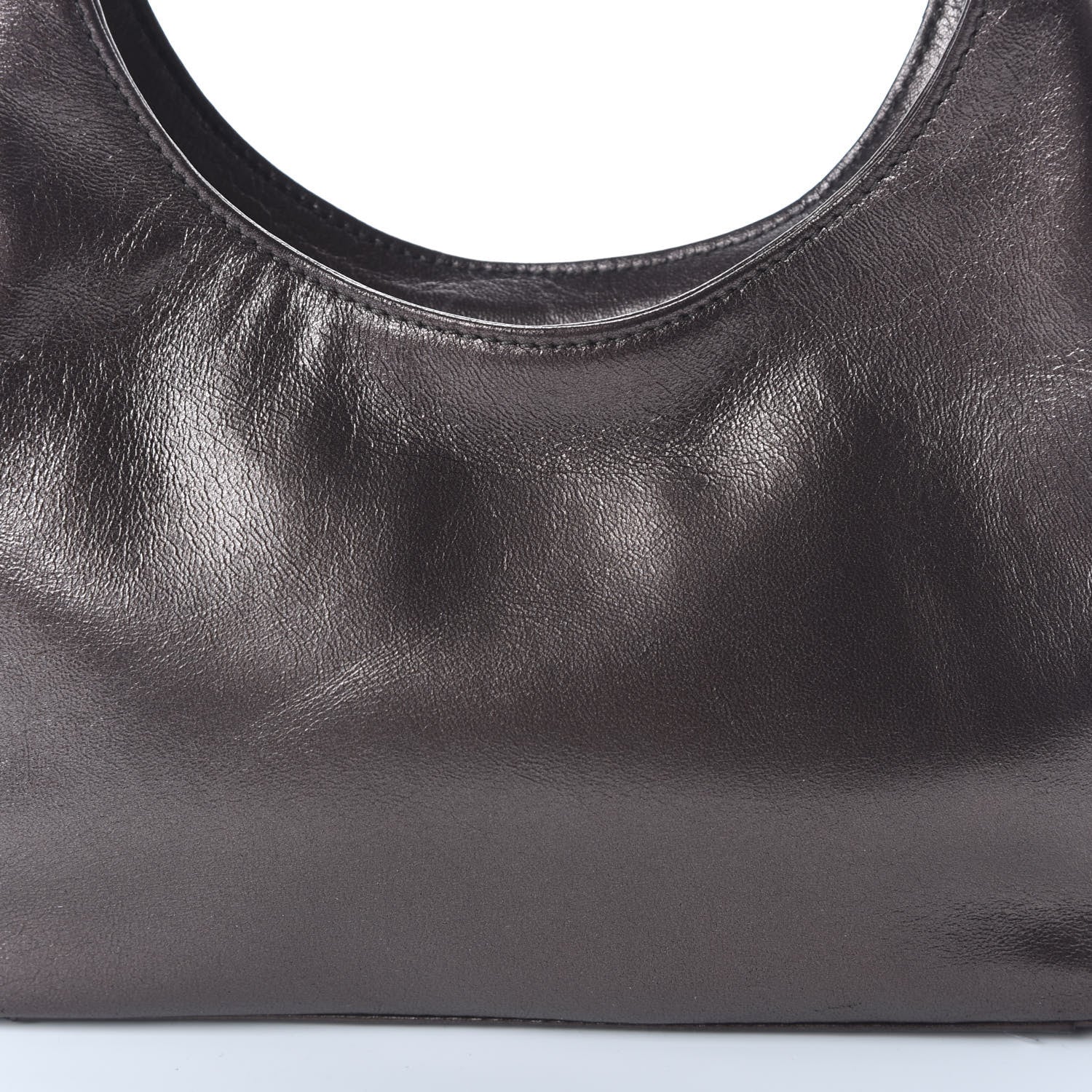 Prada Metallic Nappa Mordore Tote Fumo 9 of 9