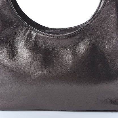 Prada Metallic Nappa Mordore Tote Fumo 9 of 9