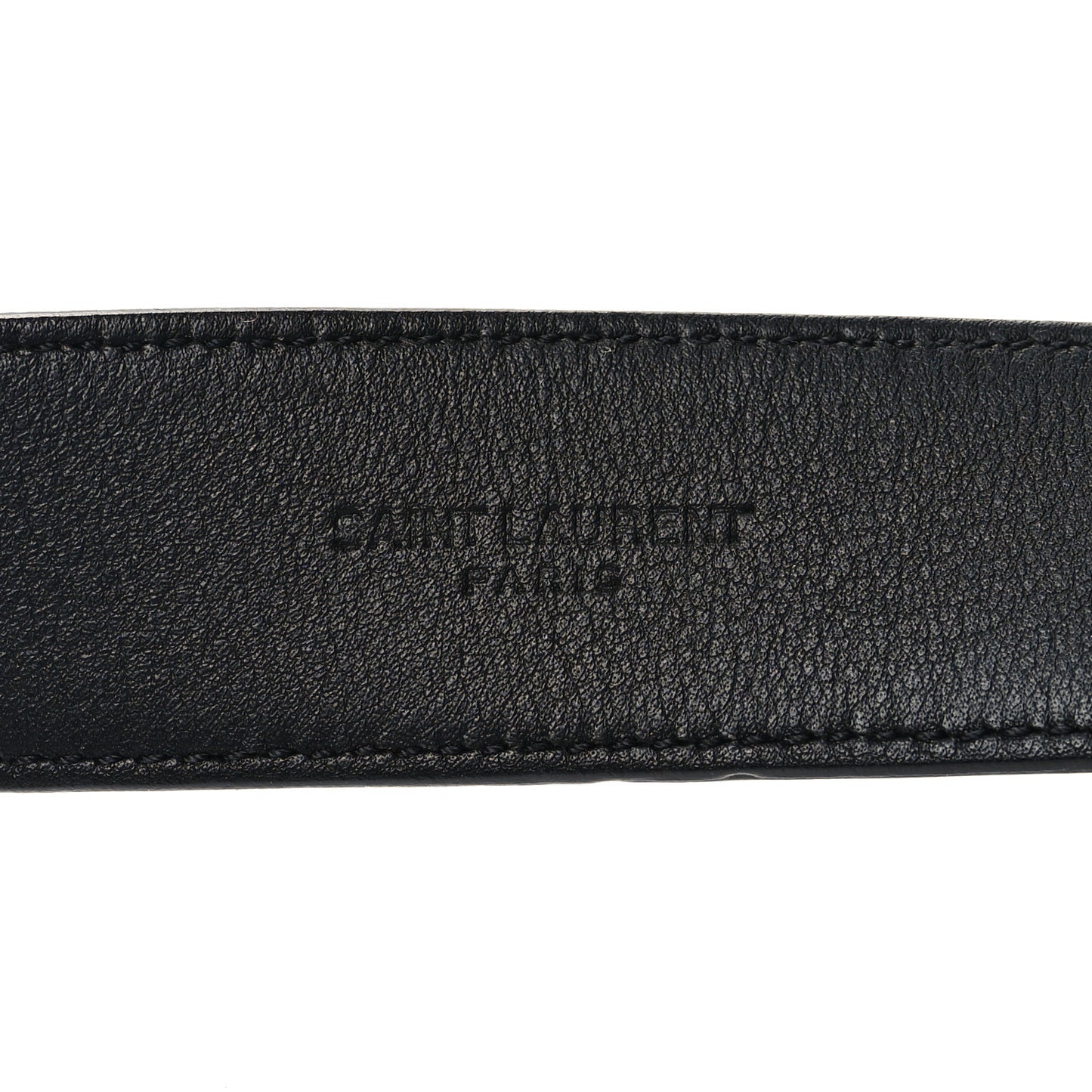 Smooth Calfskin Monogram Square Buckle Belt 100 40 Black