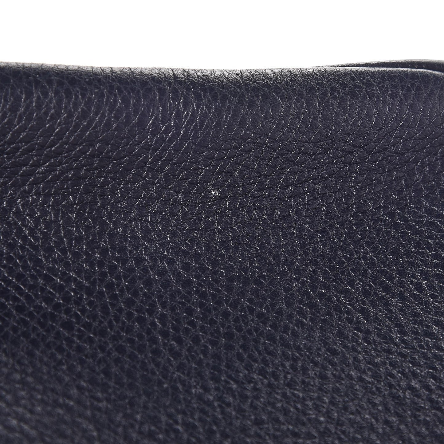 Pebbled Calfskin Small Soho Disco Bag Blue