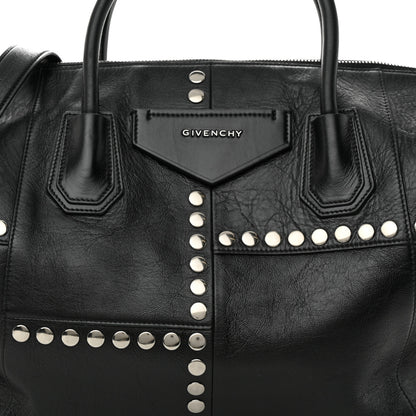 Givenchy Smooth Calfskin Medium Studded Soft Antigona Black 7 of 9
