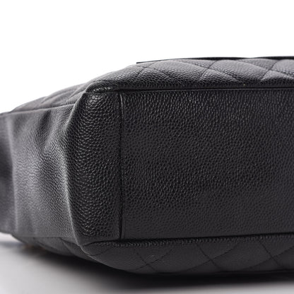 Chanel Caviar Quilted Petit Shopping Tote PST Black 6 of 9