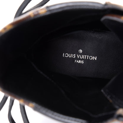 Louis Vuitton Suede Calfskin Monogram Laureate Platform Desert Boots 36.5 Kaki 8 of 9