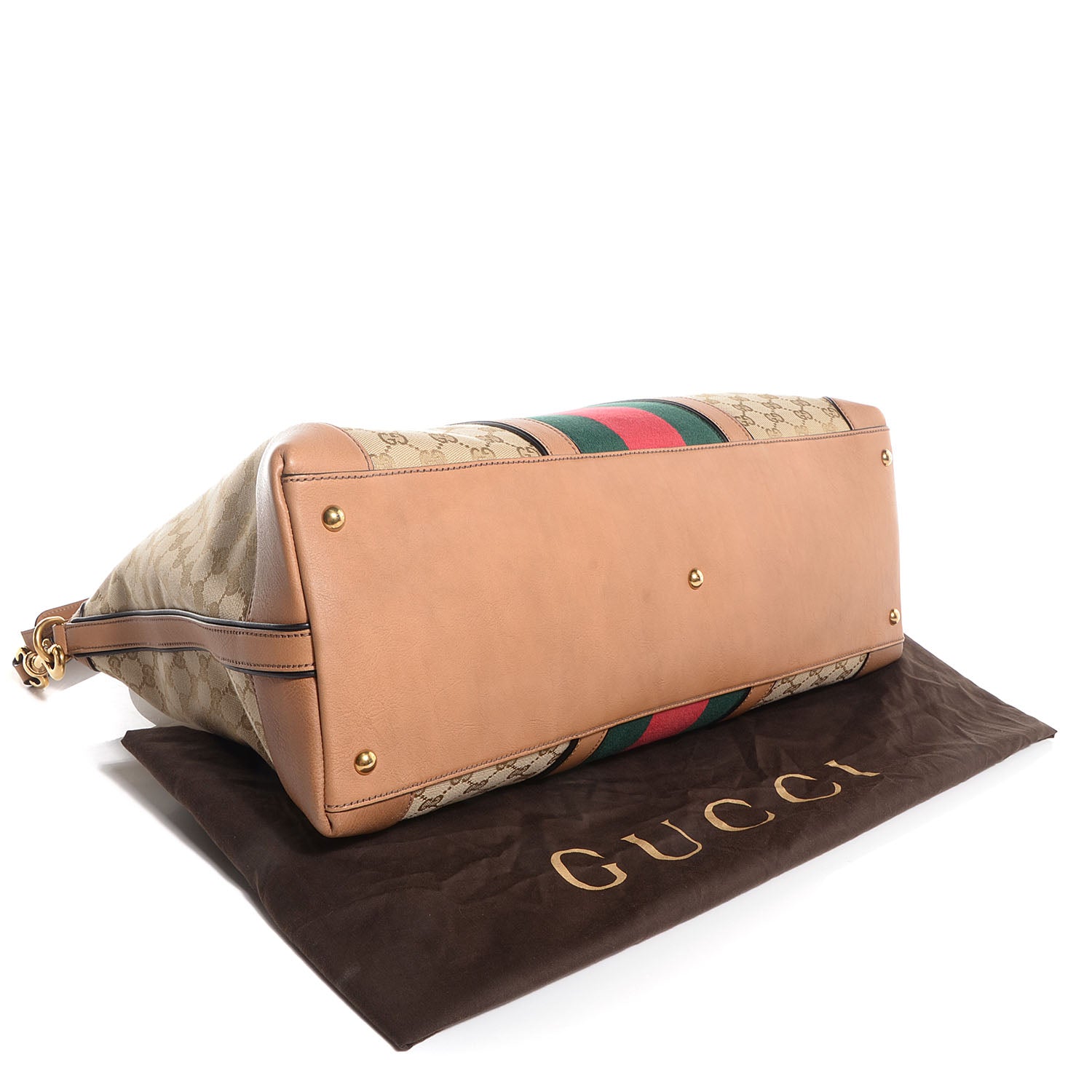 Gucci GG Canvas Monogram Large Rania Top Handle Bag New Sand 4 of 8