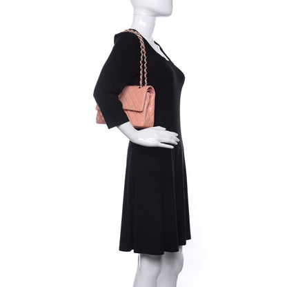 Chanel Patent Quilted Medium Double Flap Light Pink 2 of 9