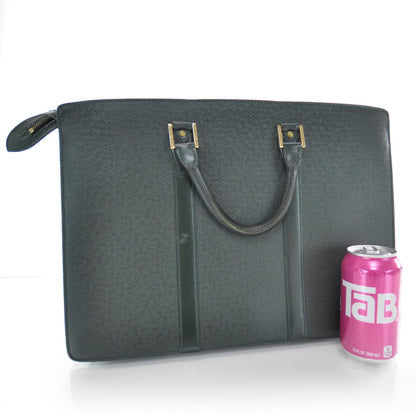 Louis Vuitton Taiga Lozan Briefcase Dark Green 3 of 10