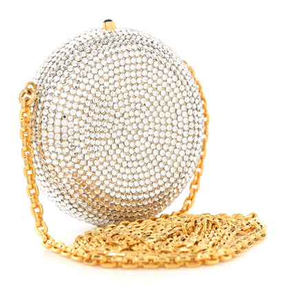 Judith Leiber Swarovski Crystal Clutch Silver Black 4 of 13