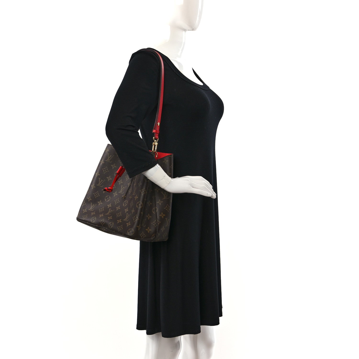 Louis Vuitton Monogram Neonoe MM Coquelicot 2 of 9