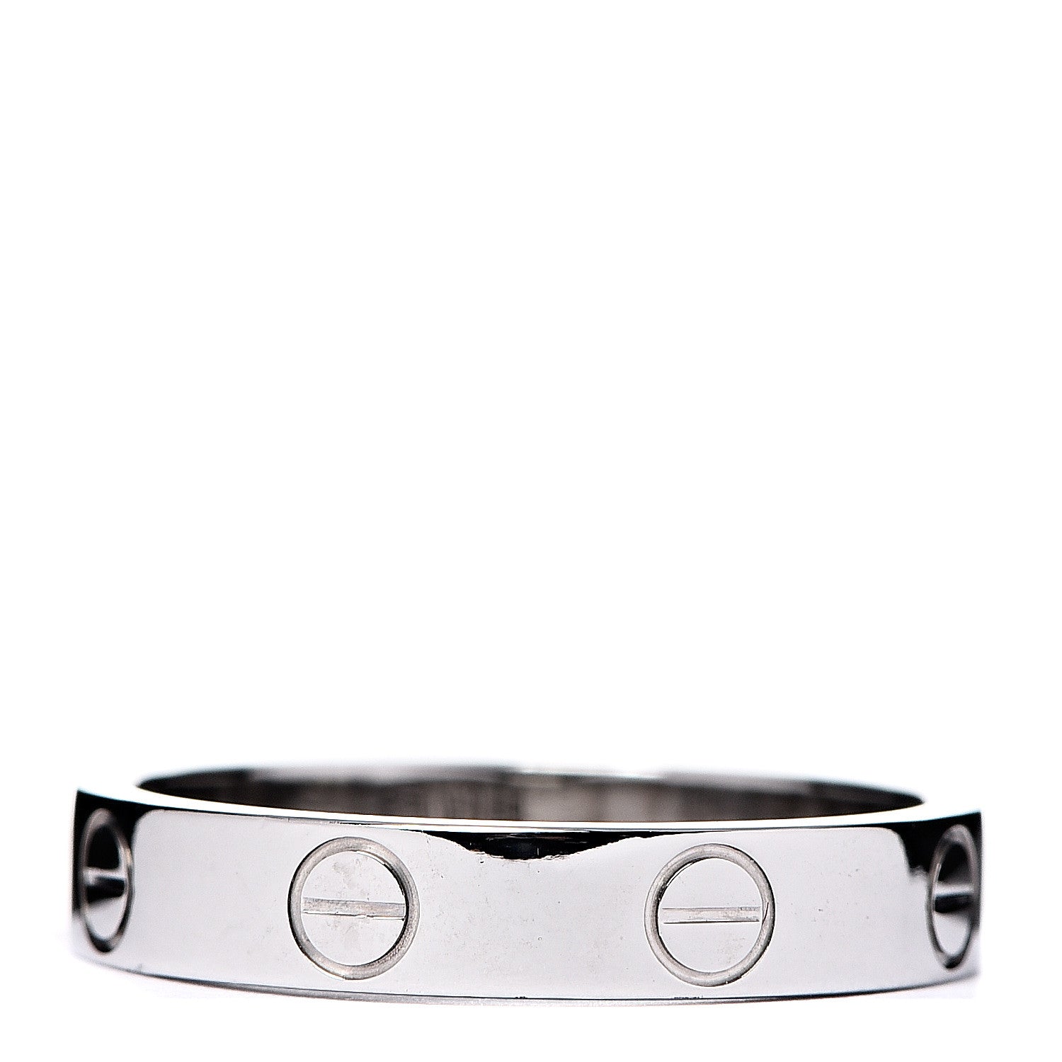 Cartier 18K White Gold 3.5mm LOVE Wedding Band Ring 52 6 2 of 4