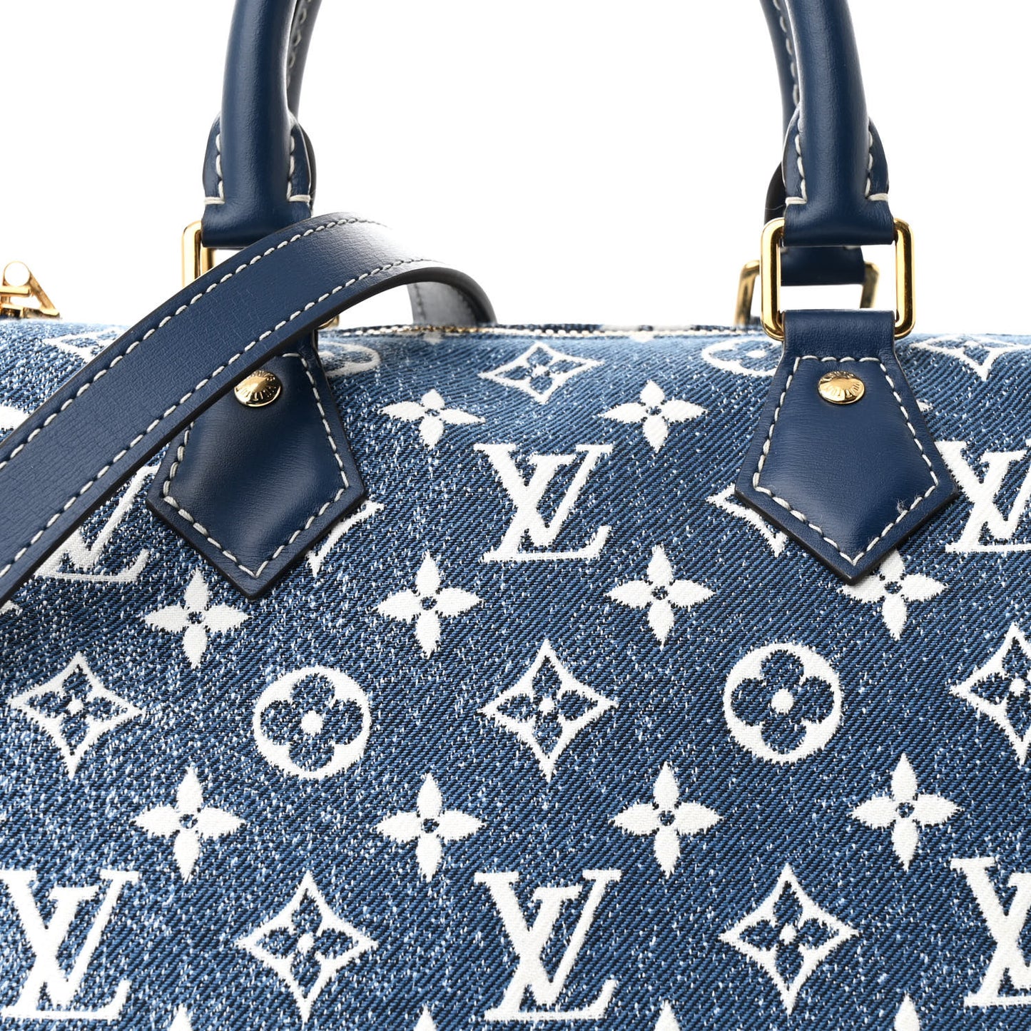 Monogram Jacquard Denim Speedy Bandouliere 25 Bleu