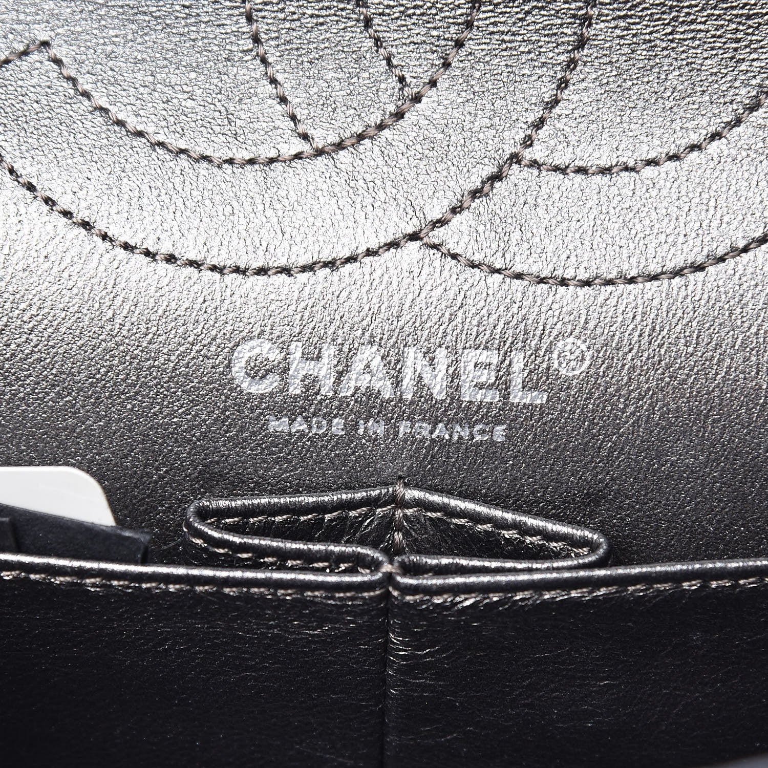 Chanel Metallic Aged Calfskin Quilted 2.55 Reissue 226 Silver 6 of 14