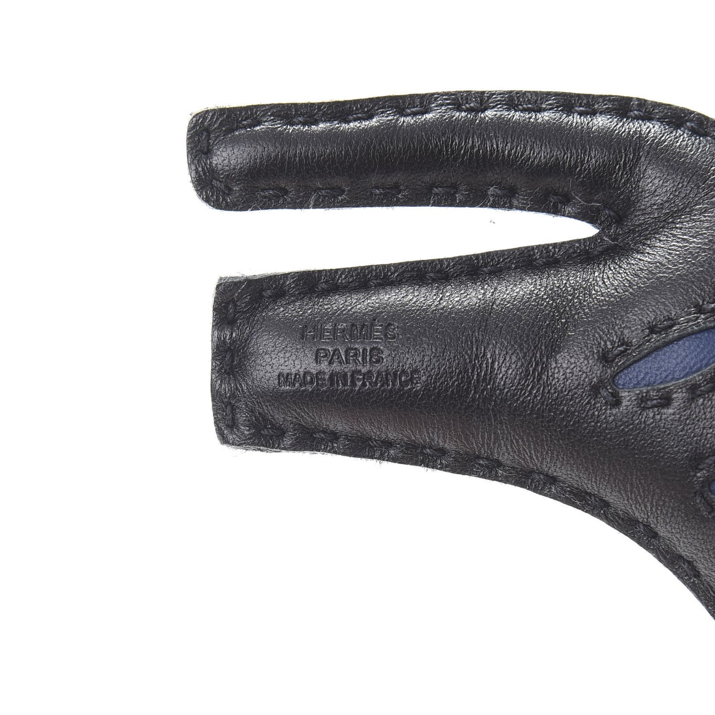 Milo Lambskin Rooroo Bag Charm Black Bleu de Malte