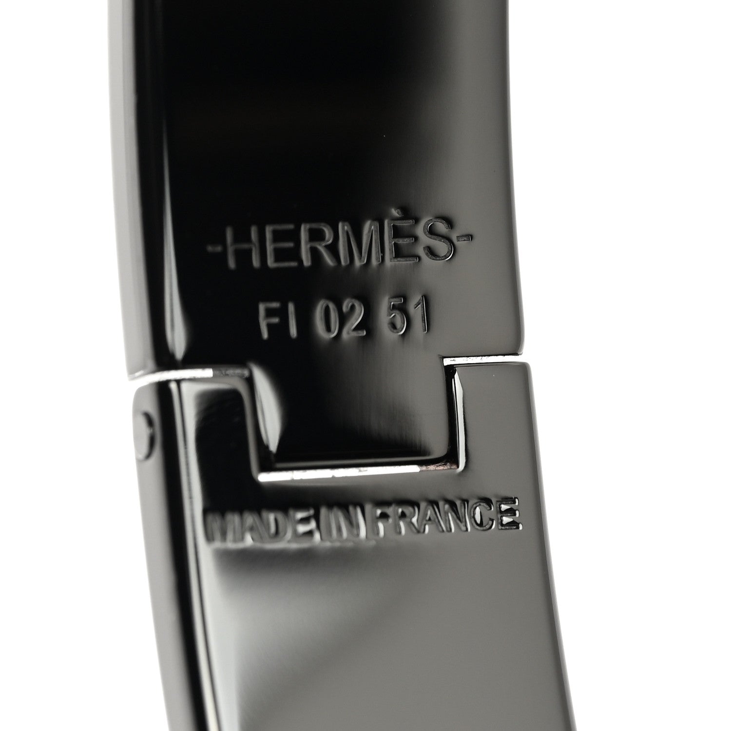 Hermes Matte Enamel Narrow Clic Clac HH Bracelet T4 So Black 4 of 5
