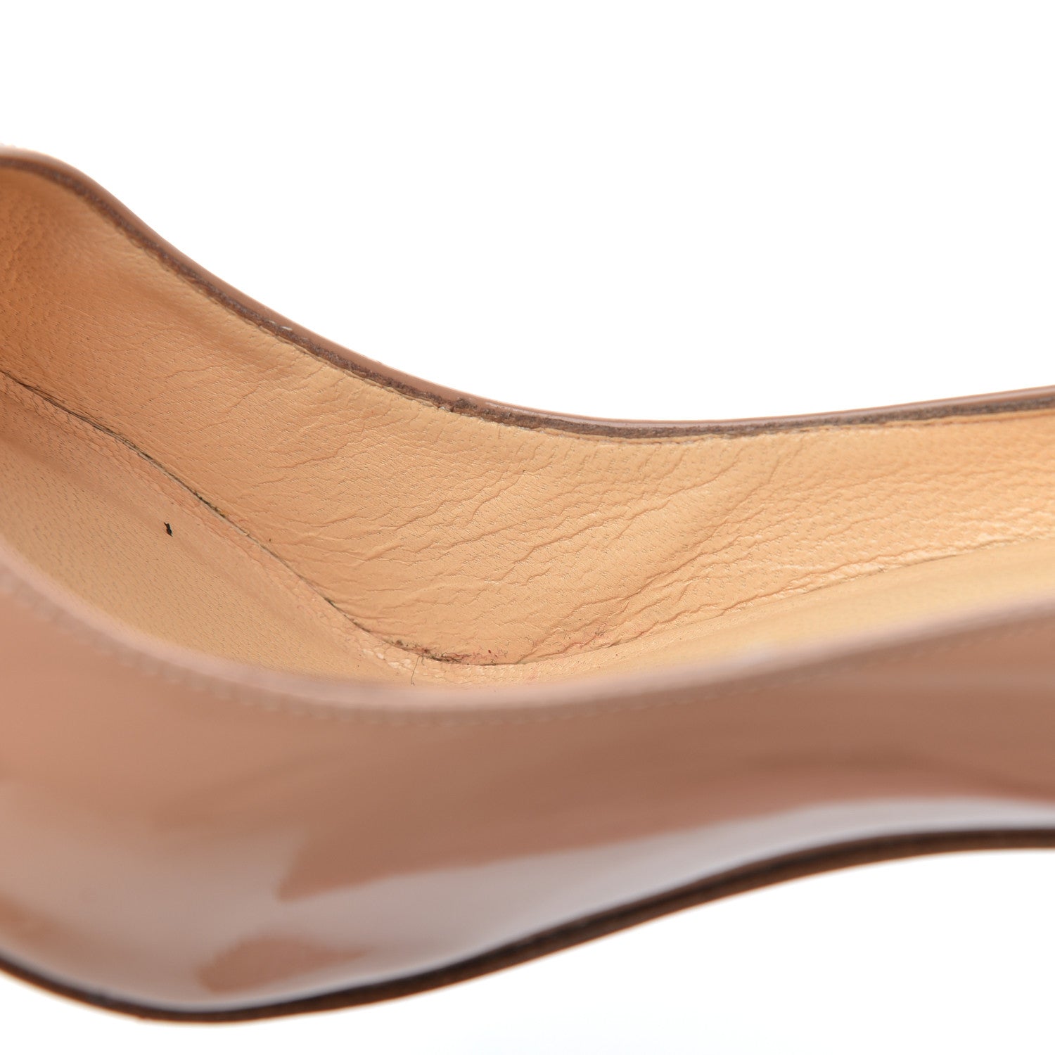 Christian Louboutin Patent Decollete 554 100 Pumps 40 Nude 10 of 17