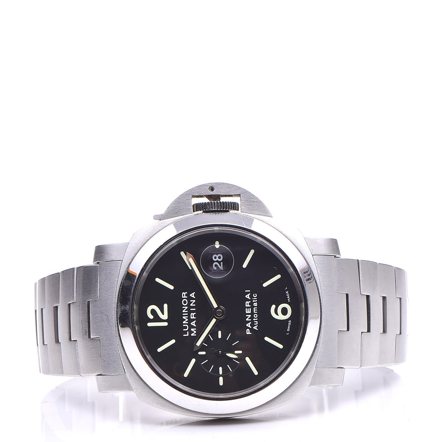 Stainless Steel 44mm Marina Luminor Automatic Watch Black PAM00299