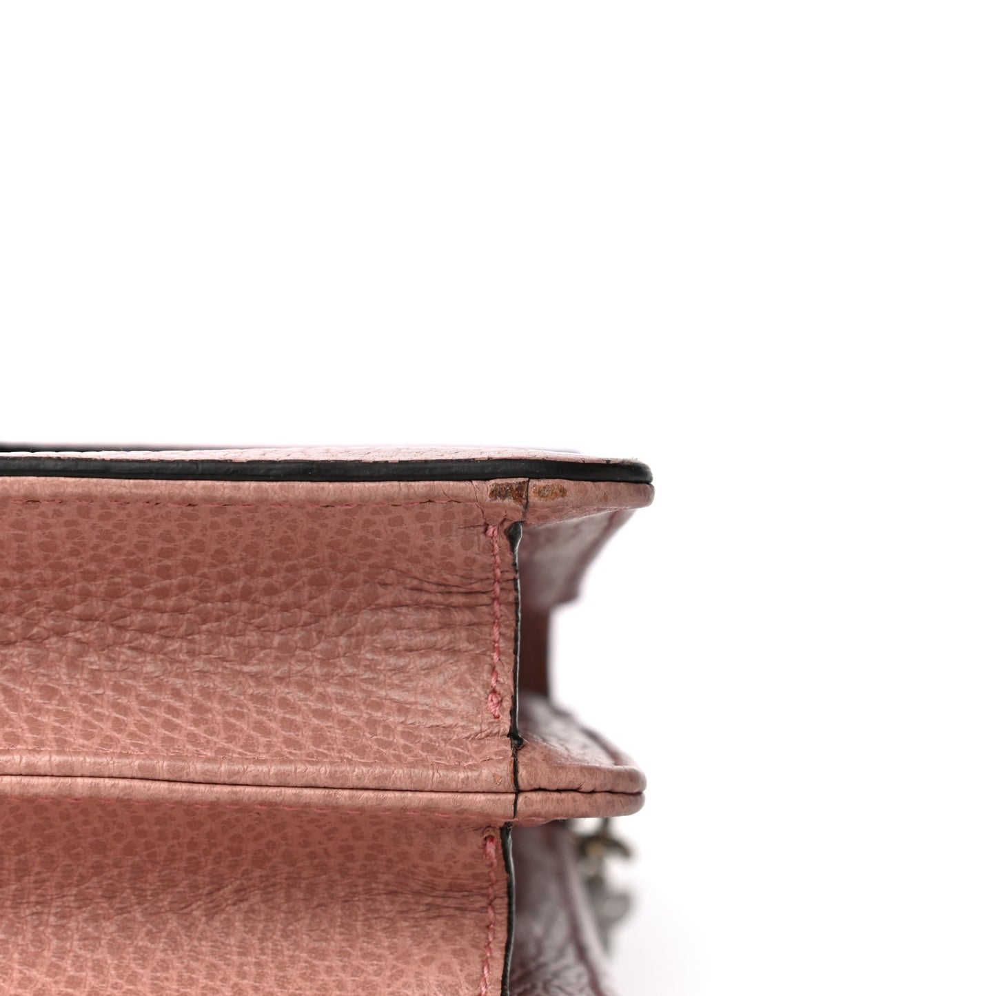 Dollar Calfskin Small Interlocking G Shoulder Bag Soft Pink