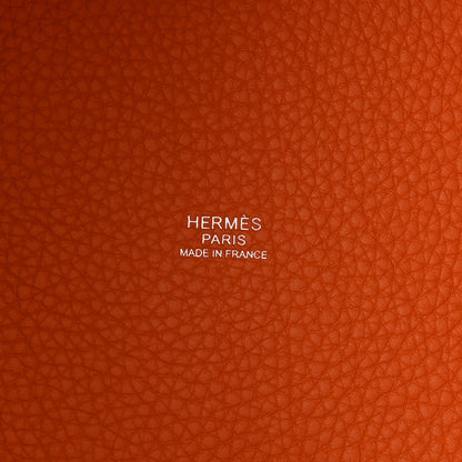 Hermes Taurillon Clemence Picotin Lock 18 PM Orange 6 of 10