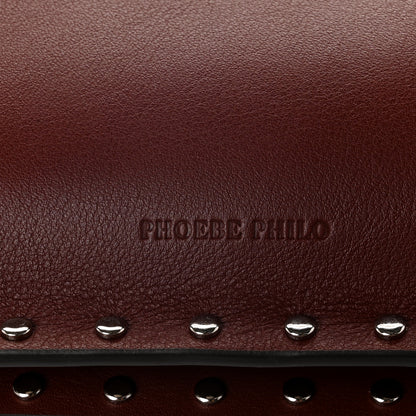 Phoebe Philo Soft Calfskin Studded Small Gig Bag Chestnut 6 of 9