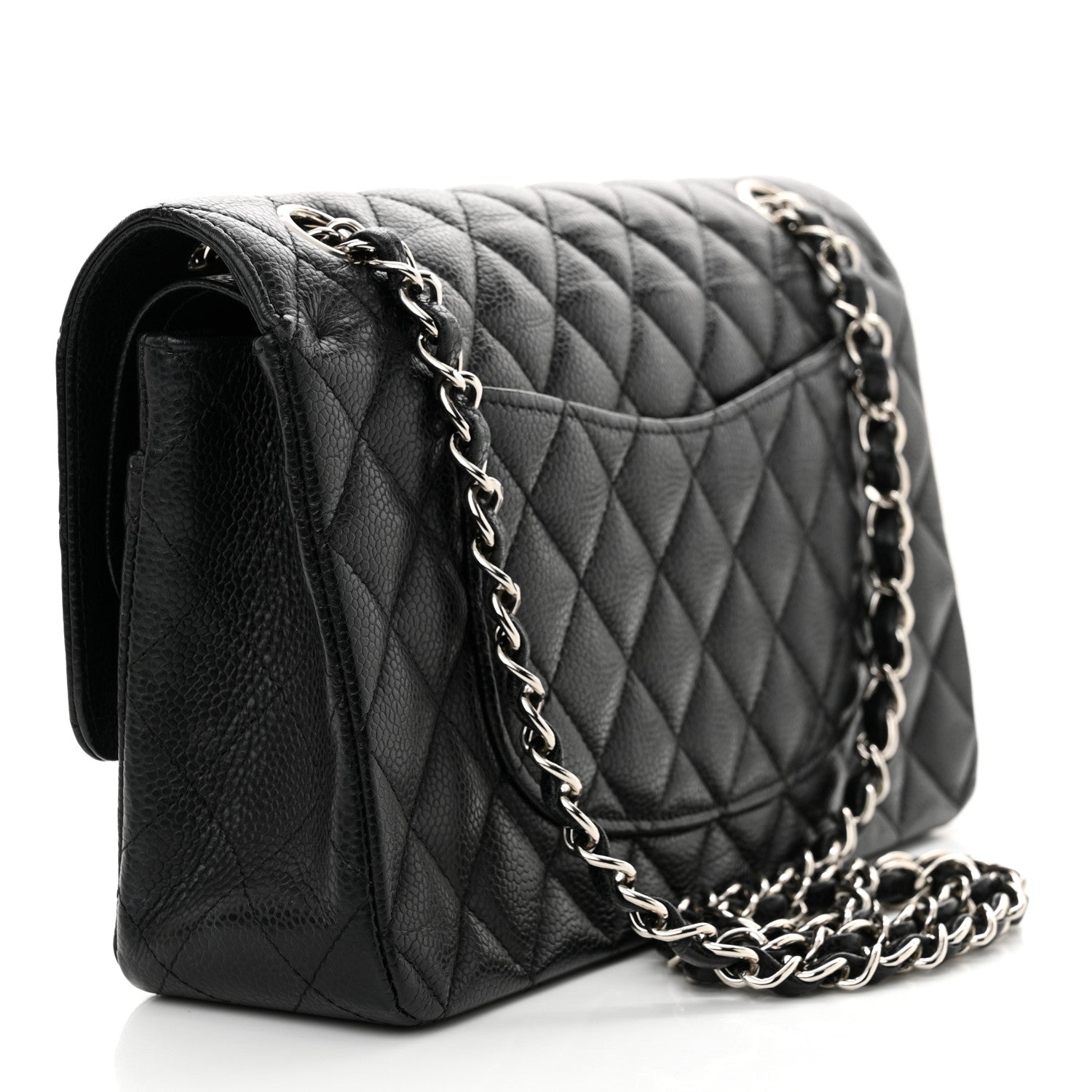 Chanel Caviar Quilted Medium Double Flap Black 3 of 13