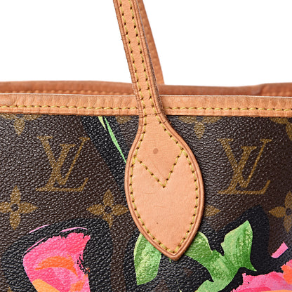 Louis Vuitton Monogram Roses Neverfull MM 9 of 17