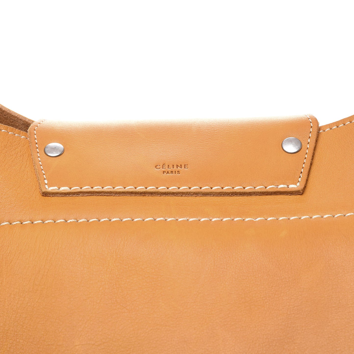 Soft Bare Calfskin Medium Big Bag Dark Yellow
