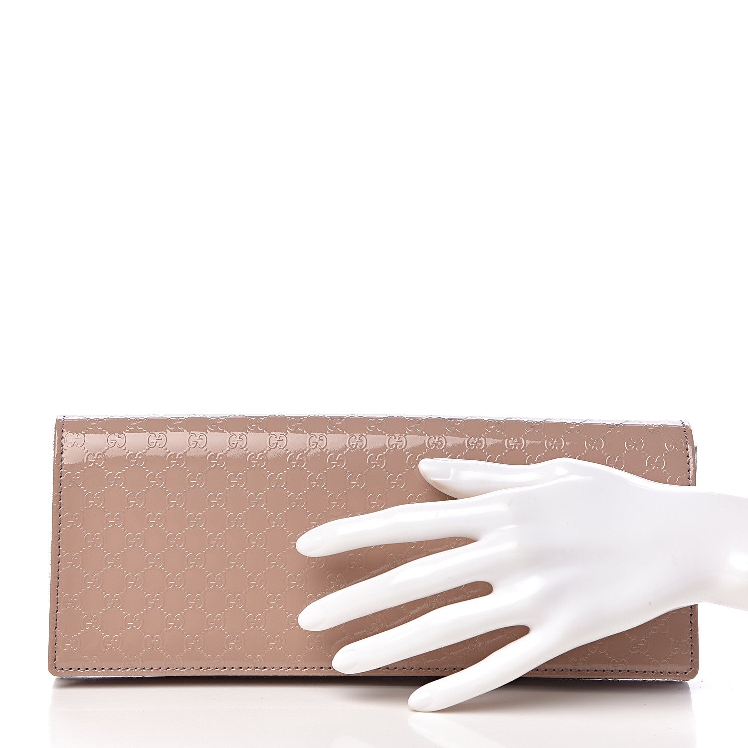 Gucci Patent Microguccissima Small Broadway Clutch Dark Cipria 2 of 7