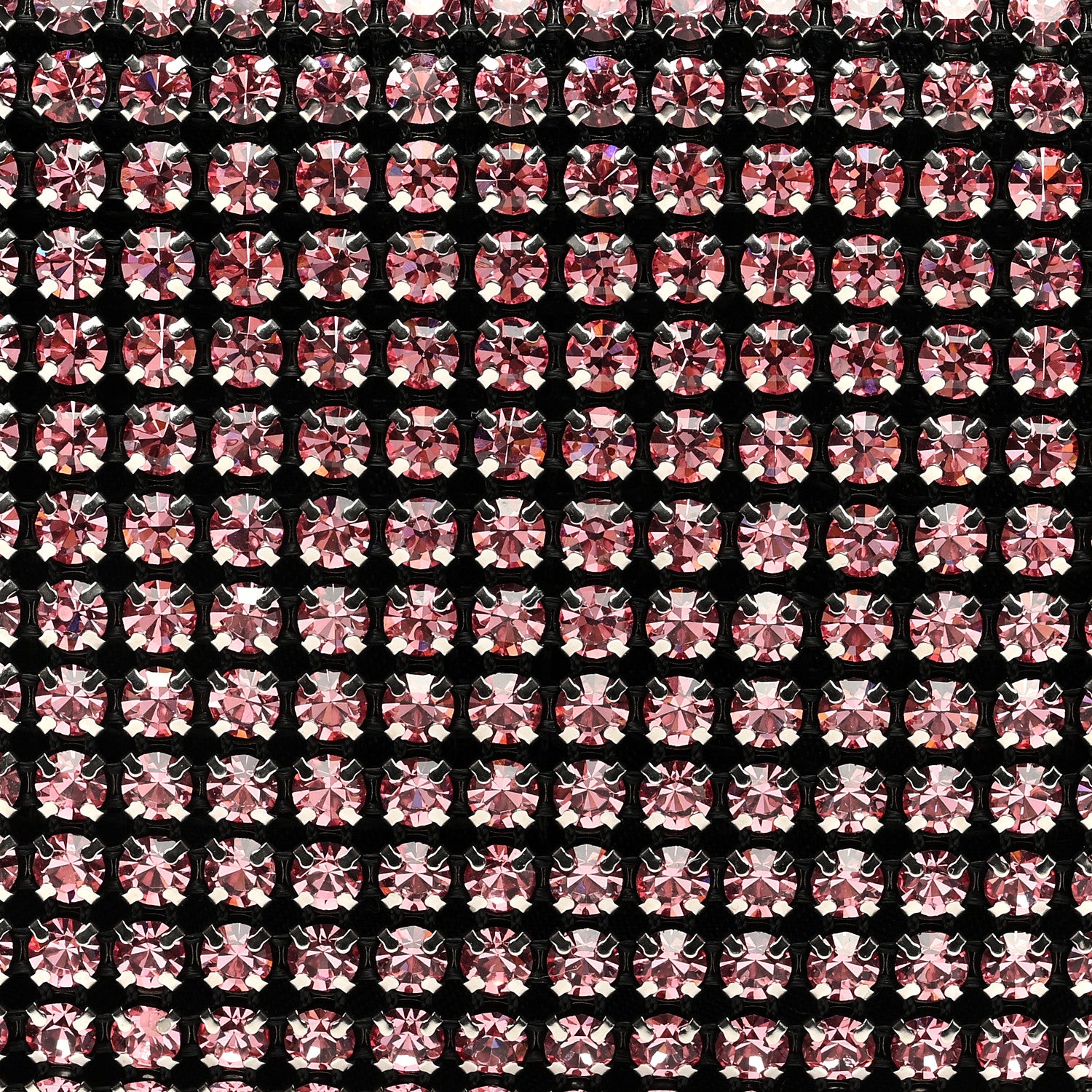 Alexander Wang Mesh Crystal Rhinestone Mini Heiress Pouch Pink 7 of 9